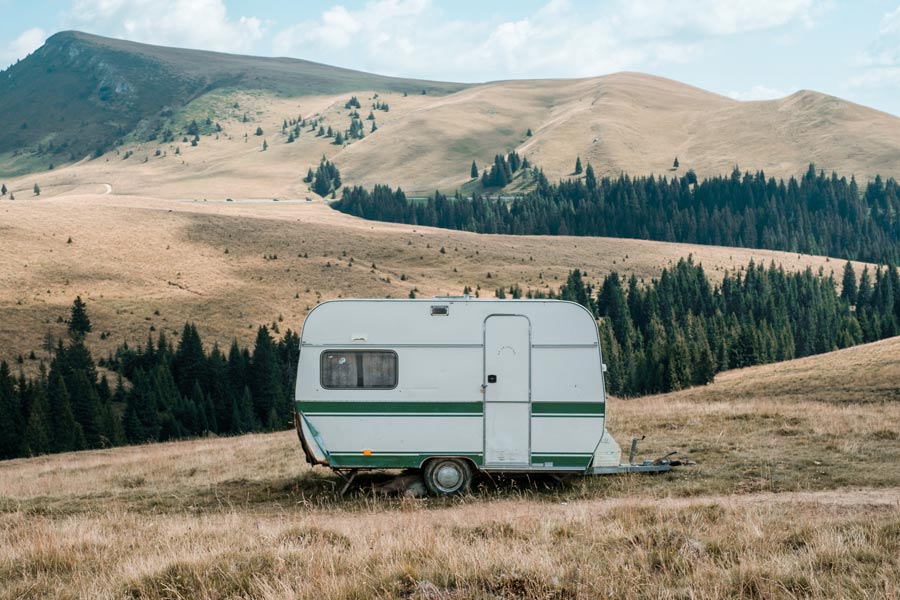 caravan outdoors, pet-friendly holiday