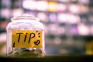 tip jar, money saving tips